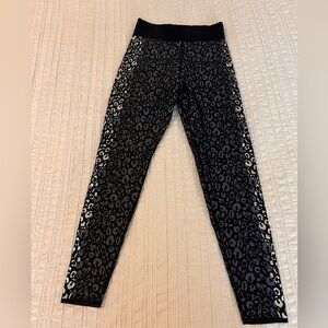 Black Leopard Print Leggings